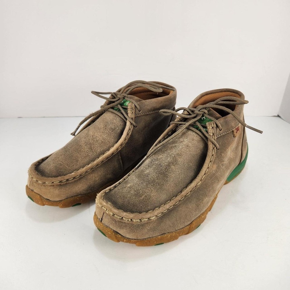 Twisted X Women's Size 5 M Driving Moc Shoes Brown Leather Lace Up Casual